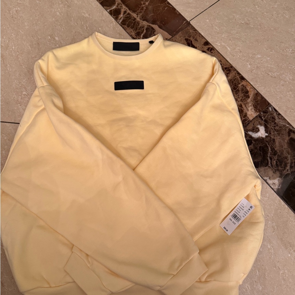 Essentials Yellow Crewneck Sweater